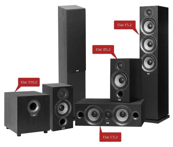 Impressive Elac Debut 2.0 - 5.1 Channel Home Theater Package