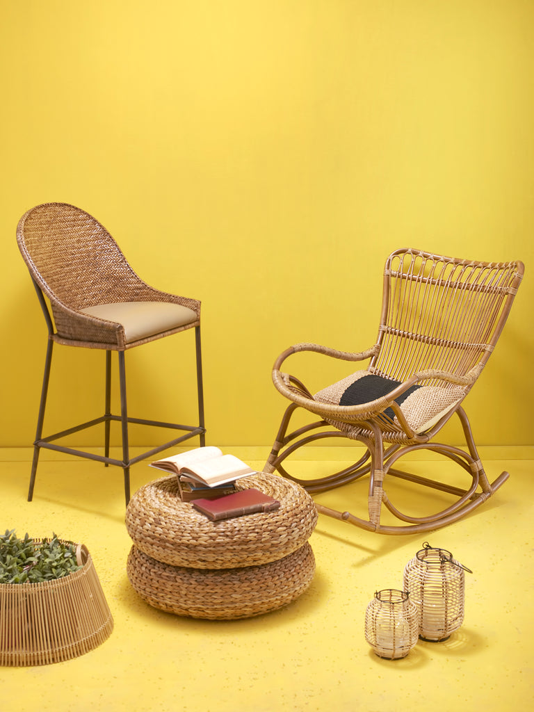 Yellow & Natural Wood Chairs