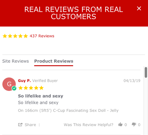 buy sex doll with verified buyer reviews