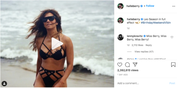 Halle Berry in Muro bikini top and Rhodes thong