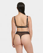 Oslo High-Waist Thong Black