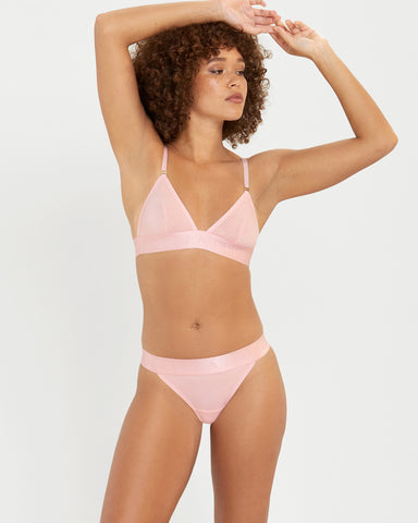 Lulu Eco Bamboo Thong Pale Pink