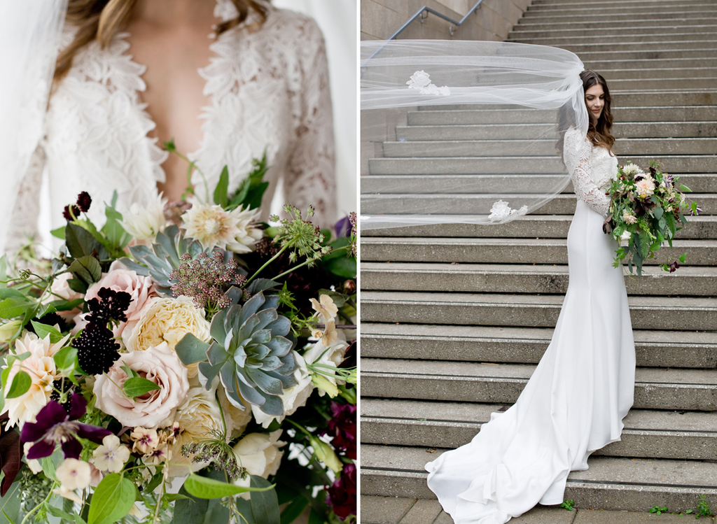 Liza's Bridal Bouquet from Rebel Petal Florals | Photography by Genevieve Georget