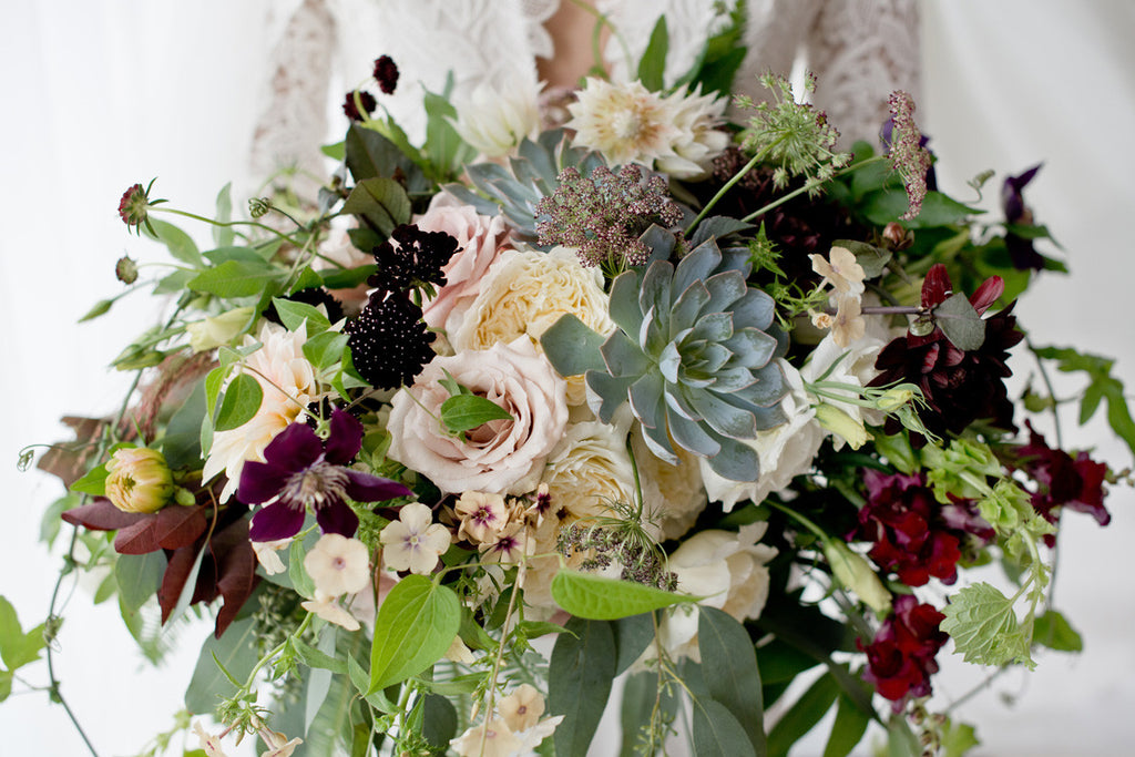 Liza's Wedding Bouquet from Rebel Petal Florals | Photography by Genevieve Georget