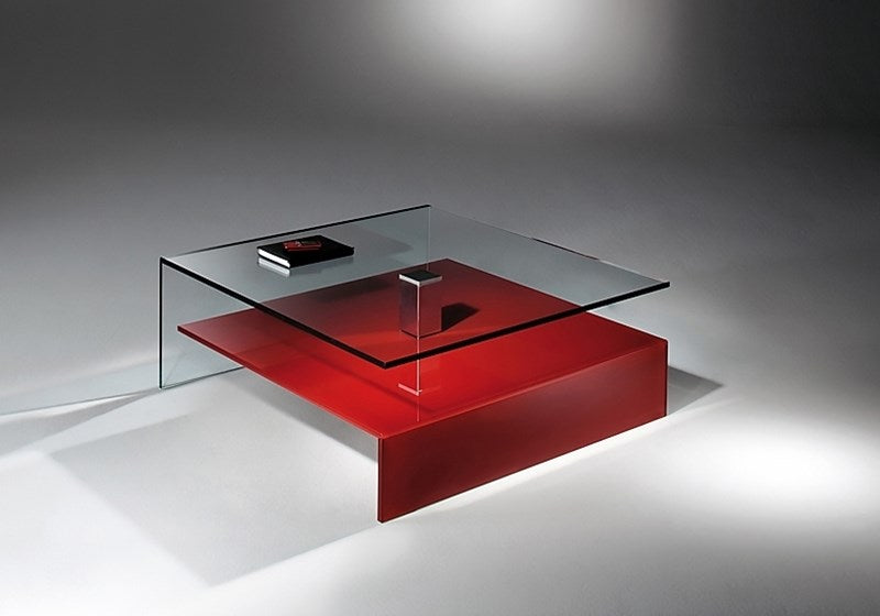 Dreieck Design Glass Side Tables