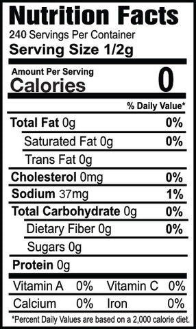 Zesty Ranch Nutrition Facts
