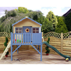 Honeysuckle playhouse painted with slower 