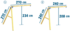 Swing arm dimensions