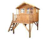 Raised wooden Playhouse...how cool?