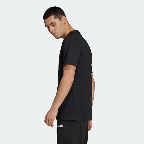 adidas plain black t shirt