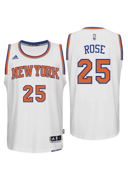 Adidas INT Swingman NBA New York City Knicks Jersey ROSE #25 CB9701 Wh Sportstar Pro