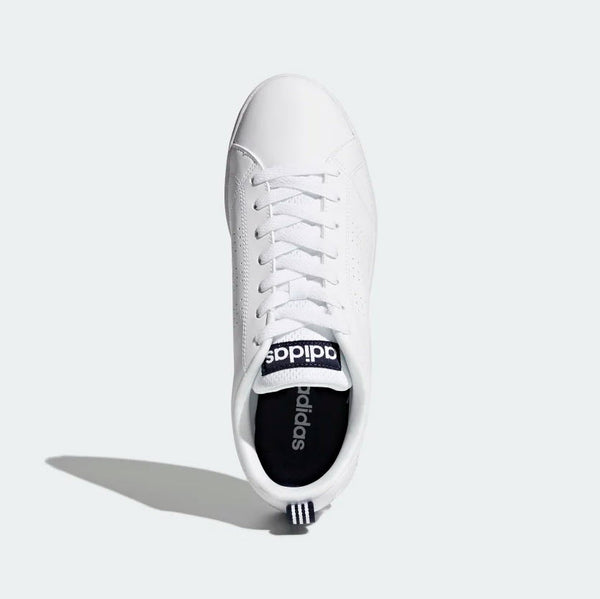 adidas advantage clean all white