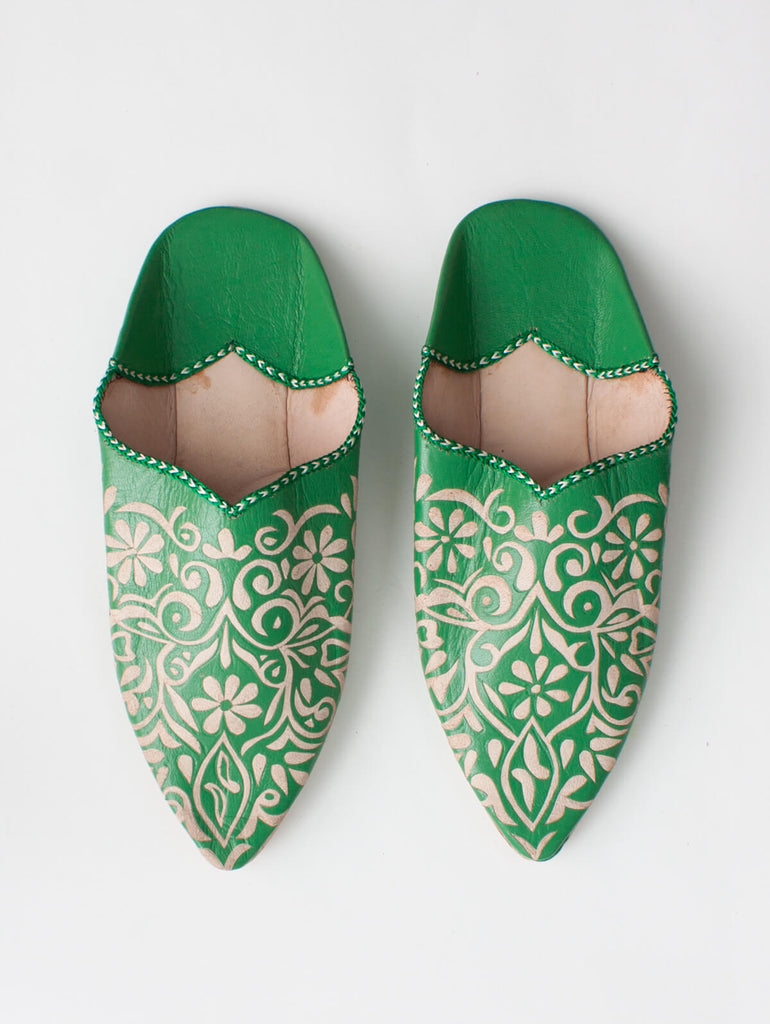green slippers