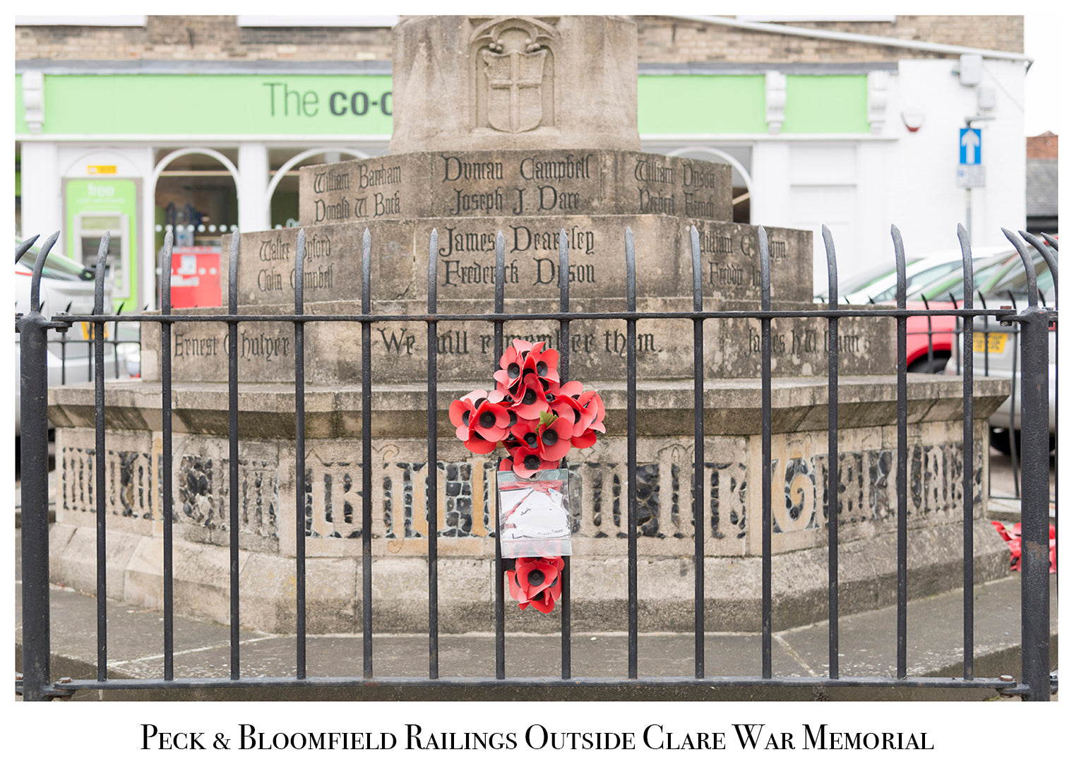 Peck and Bloomfield Railings, Clare War Memorial, Modern Day