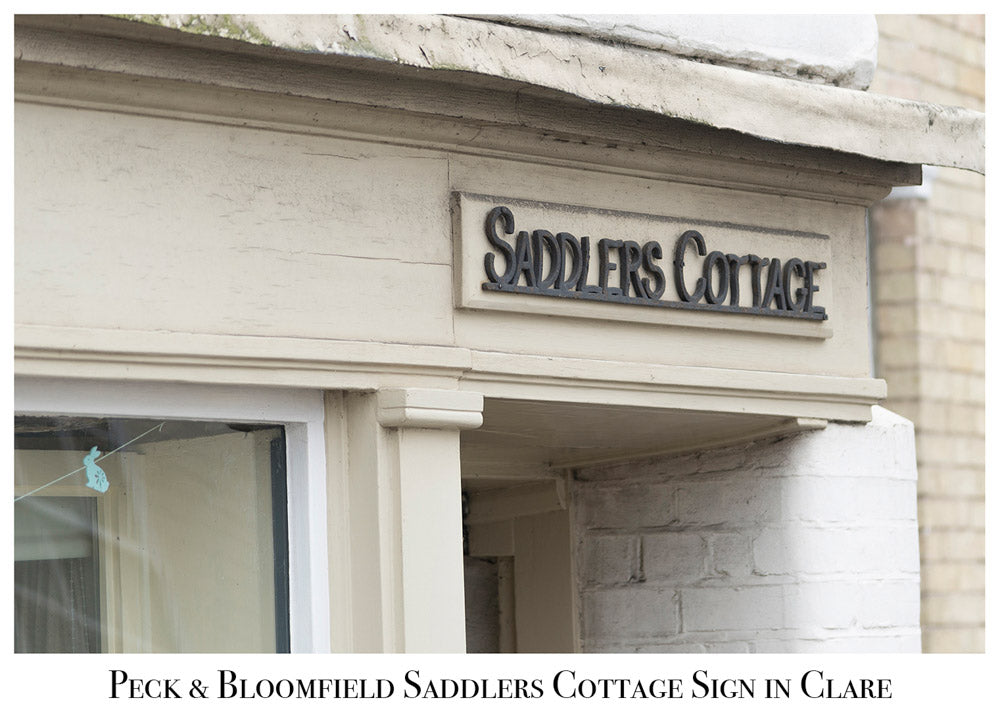 Saddlers Cottage Sign, Clare, Modern Day, Peck and Bloomfield