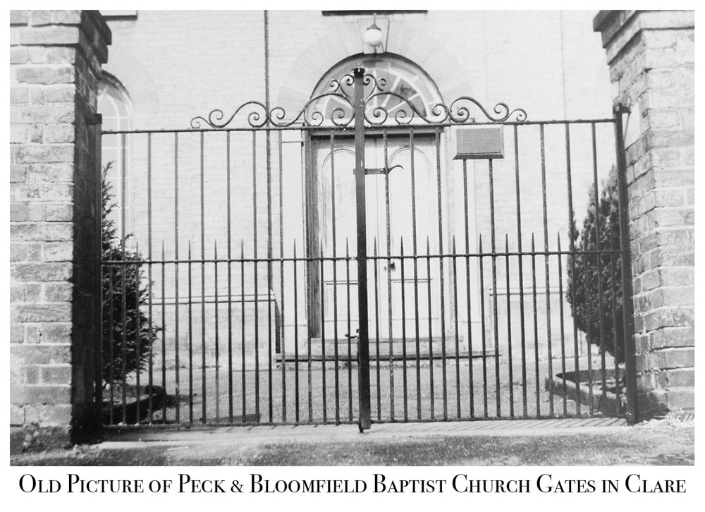Baptist Church Gate, Old Picture, Clare, Peck and Bloomfield