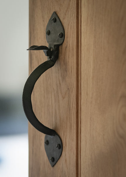 Suffolk latch on an oak ledge & brace door