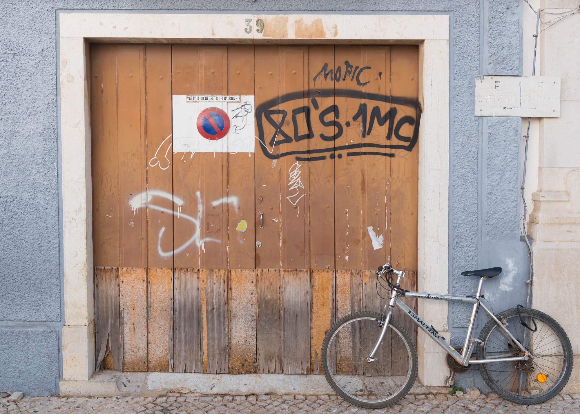 Portuguese Architecture Wooden Garage Graffiti Lagos
