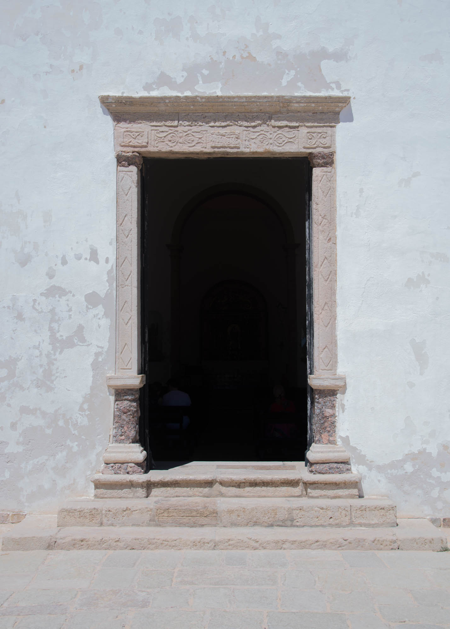 Portuguese Architecture Doorway With Markings Lagos