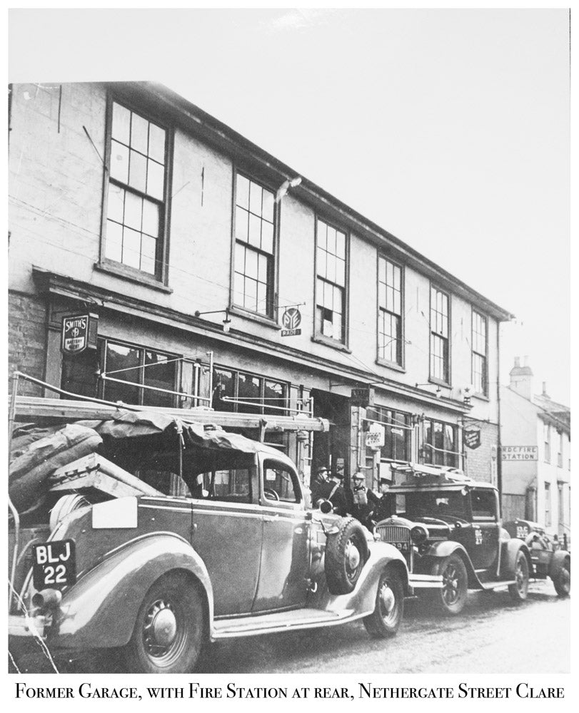 Former Garage, FIre Station At Rear, Nethergate Street, Clare, Old Photograph