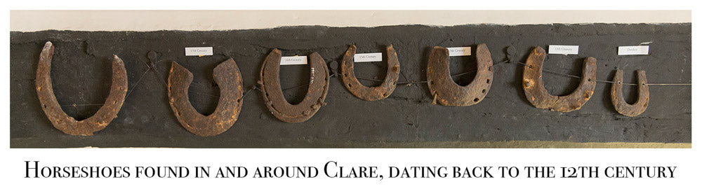 Horseshoes in Clare, Ancient House Museum, Clare.