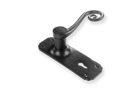 Monkey Tail Lever Handle - New Black Door Handle Collection | Suffolk Latch Company