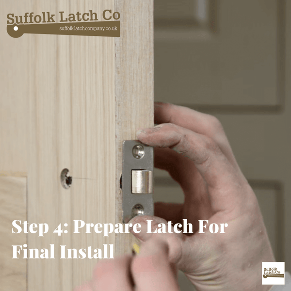 How to fit a tubular latch step 4