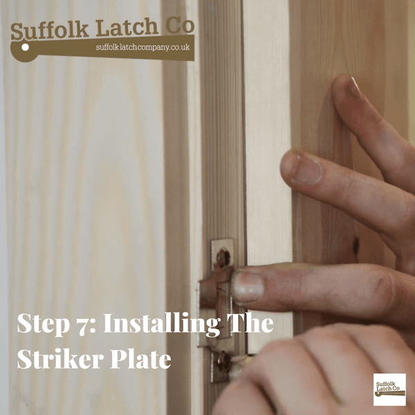 How to fit a tubular latch step 7