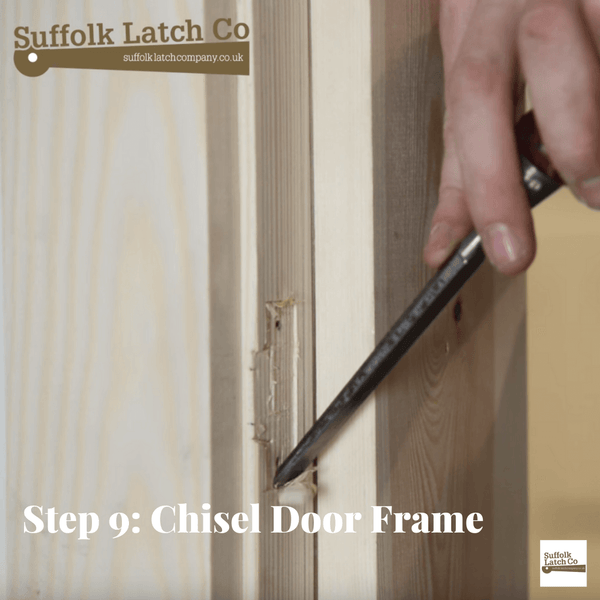 How to fit a tubular latch step 9