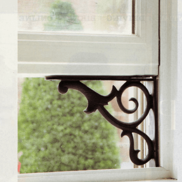 Shelf Bracket as window stop idea