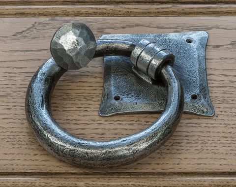 pewter door knocker by Suffolk Latch Company