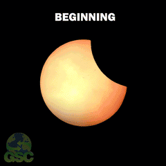 Time lapse gif of the eclipse