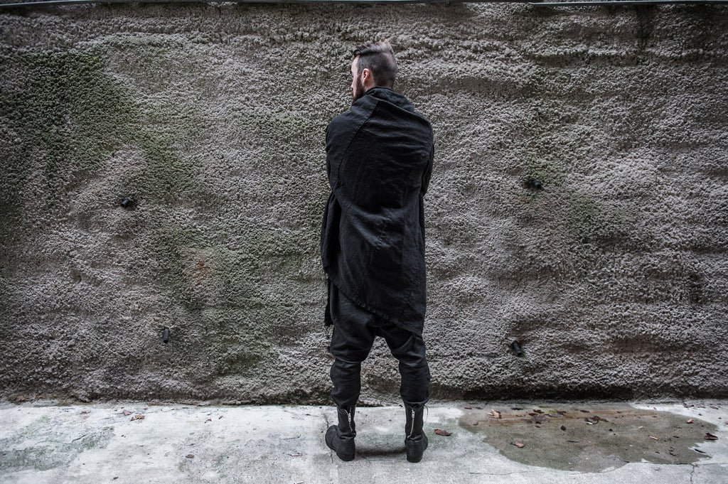 Emerging slow fashion menswear brand Atelier Aura Autumn Winter 2017 - Erebus