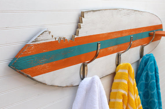 Surfboard Towel Hook with Shark Bite