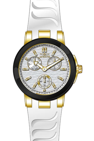 Invicta Women's 22205 Ceramics Quartz Chronograph Silver Dial Watch