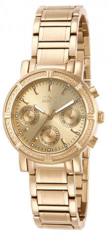 Invicta Women's 14873 Wildflower Quartz 3 Hand Champagne Dial Watch