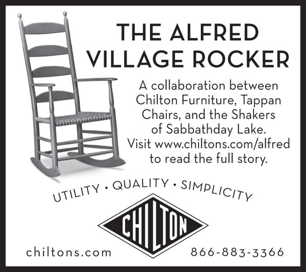 Chilton Furniture - The Alfred Rocker - print ad