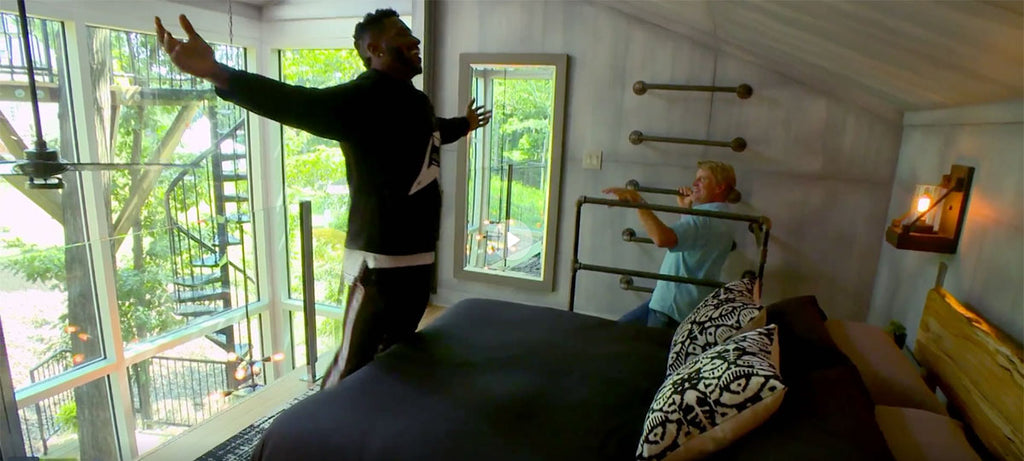 Chilton Live Edge Acadia Bed on Animal Planet's Treehouse Masters with Antonio Brown