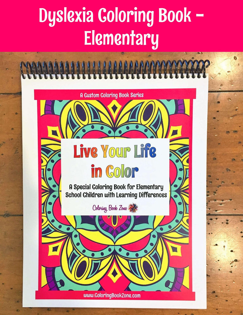 Coloring/Activity Book for Elementary Students with Learning Differenc