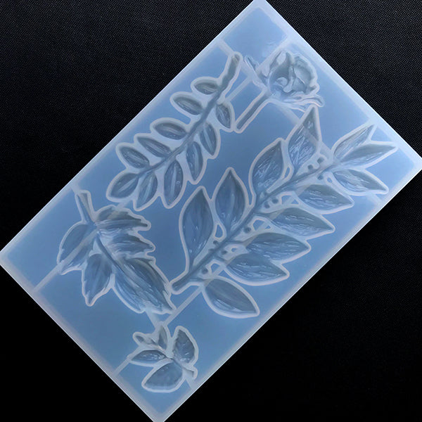 Flower Leaf Tree Branch Pendant Silicone Mold Epoxy Resin Craft Jewelry Making