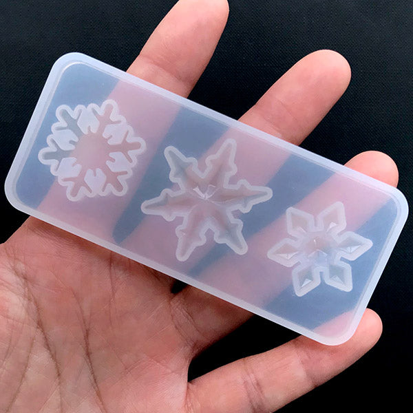 Download Assorted Snowflake Silicone Mold 3 Cavity Christmas Cabochon Diy Miniaturesweet Kawaii Resin Crafts Decoden Cabochons Supplies Jewelry Making PSD Mockup Templates