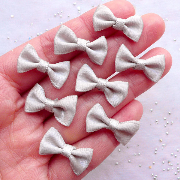 Small Fabric Bow Mini Satin Ribbon Bows Favor Decoration