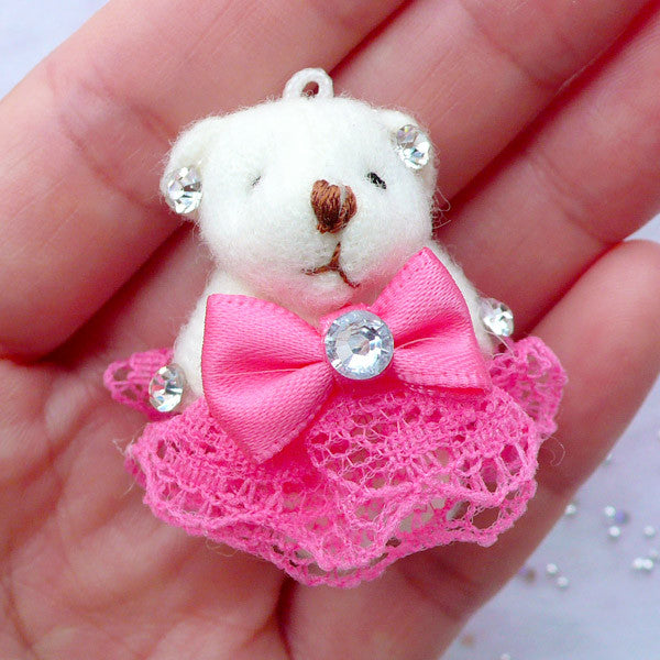 dark pink teddy bear