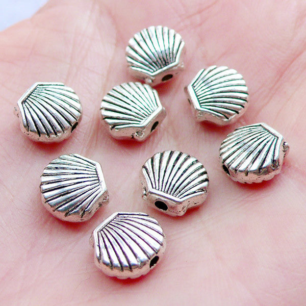 100 x Mixed Conch Shell Animal Flowers Beads Charms Pendants DIY Jewelry Making