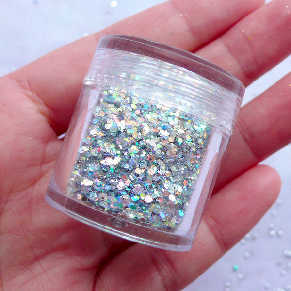 silver iridescent nail polish