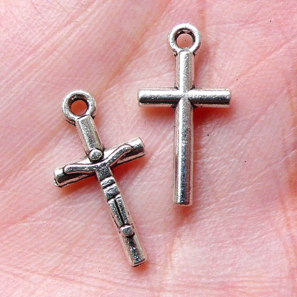  0,4 G  Or Massif 9 CT Authentique Petite Religieux Croix Crucifix Bijoux Charm Pendentif   18 mm  Markylis 