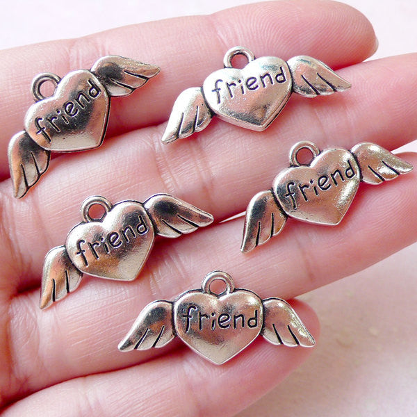 Charms for Bracelets and Necklaces Friend Charm