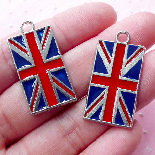 Rosemarie Collections Womens Charm Authentic British Flag