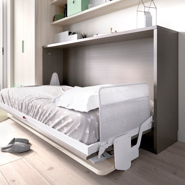 Side folding single bed with desk- Custom made furniture Ireland