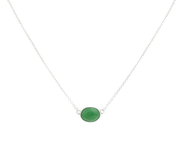 green jade necklace